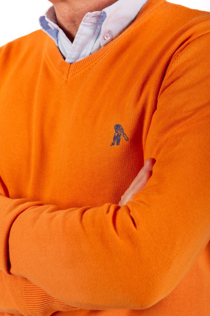 TIVOLI sweater Vneck orange clay - Cricketco.be